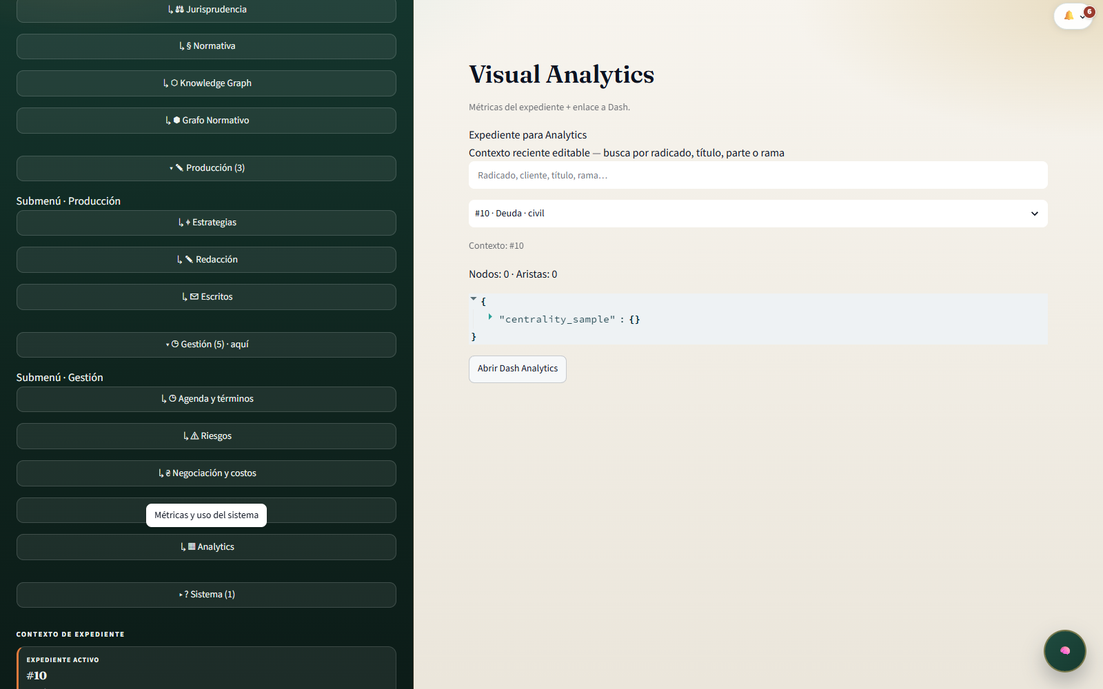 Visual Analytics de LEXIA