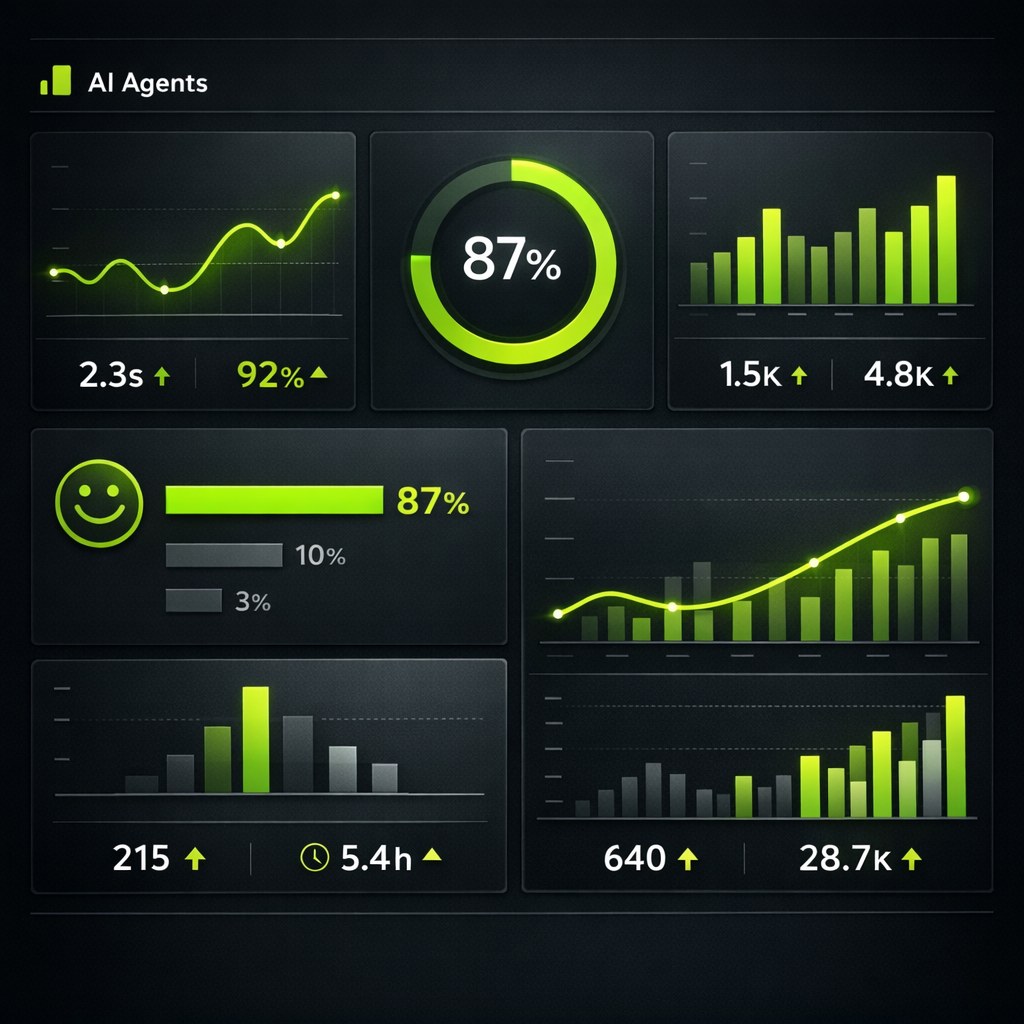 Dashboard conceptual de agentes IA MWS