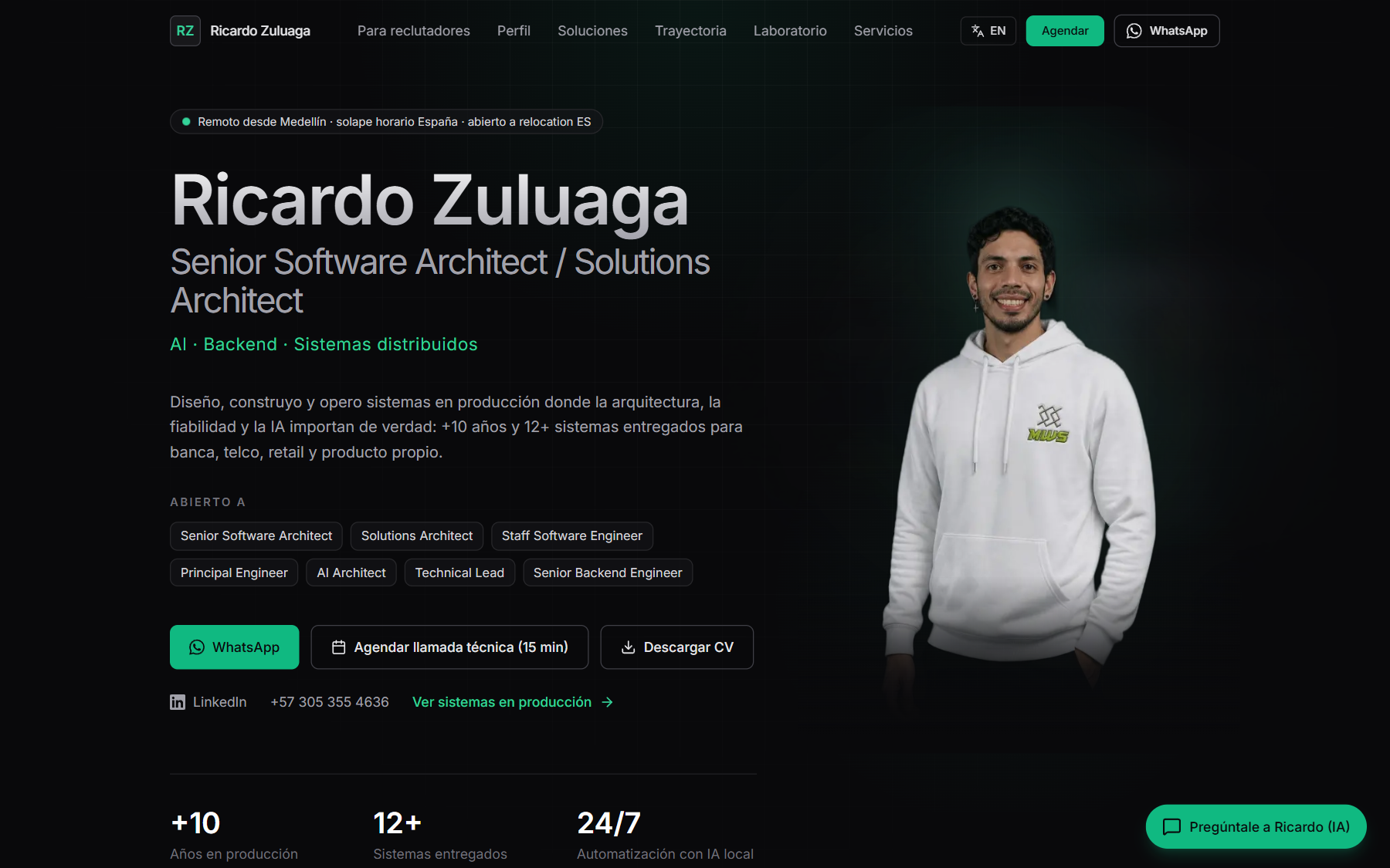 Ricardo Zuluaga — Plataforma personal